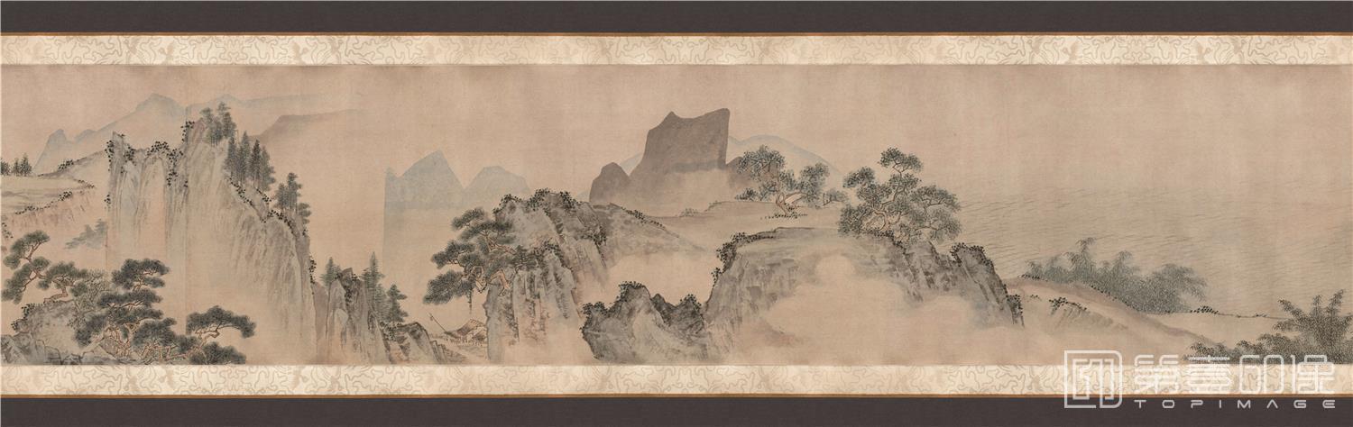 国画-长江万里图卷纸本-分段-7-34.3 x 1172.2cm