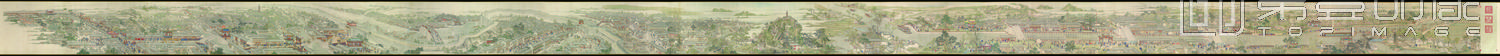 国画-乾隆南巡图卷06驻跸姑苏绢本-68.8x1994cm