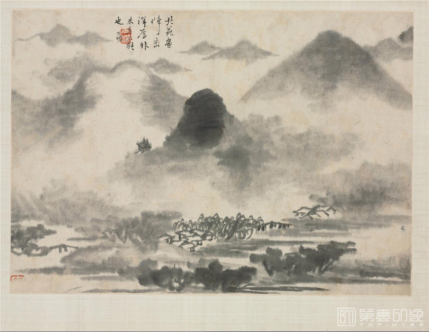 国画-山水真迹全景图册10帧纸本-011-21 x 15.8cm