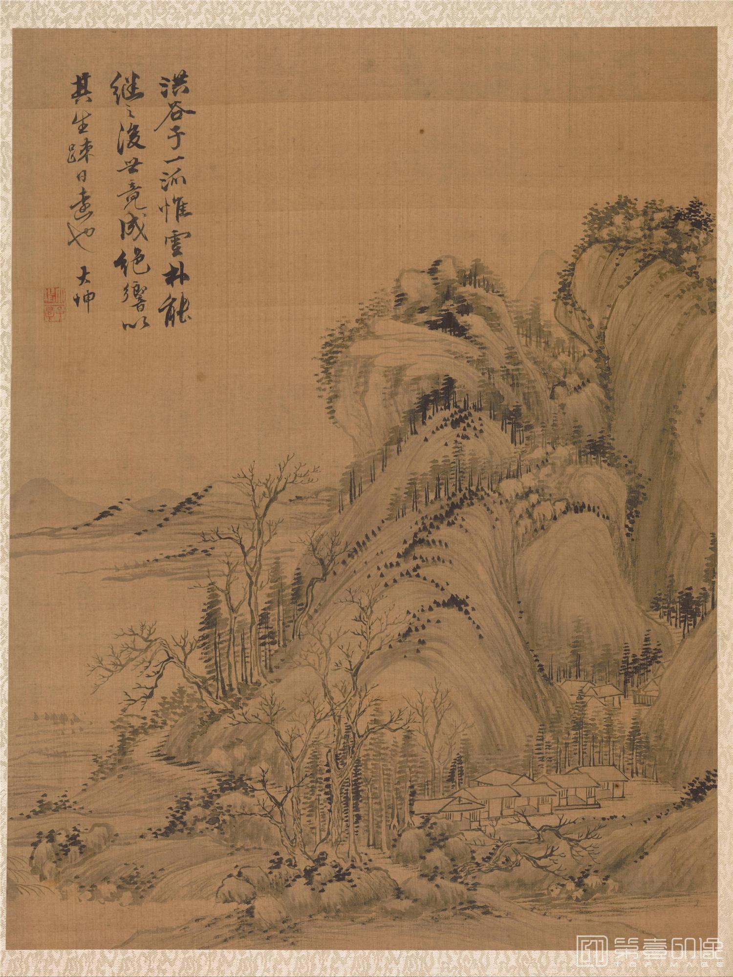国画-山水全景书画册绢本-012-41.2 x 31.5cm