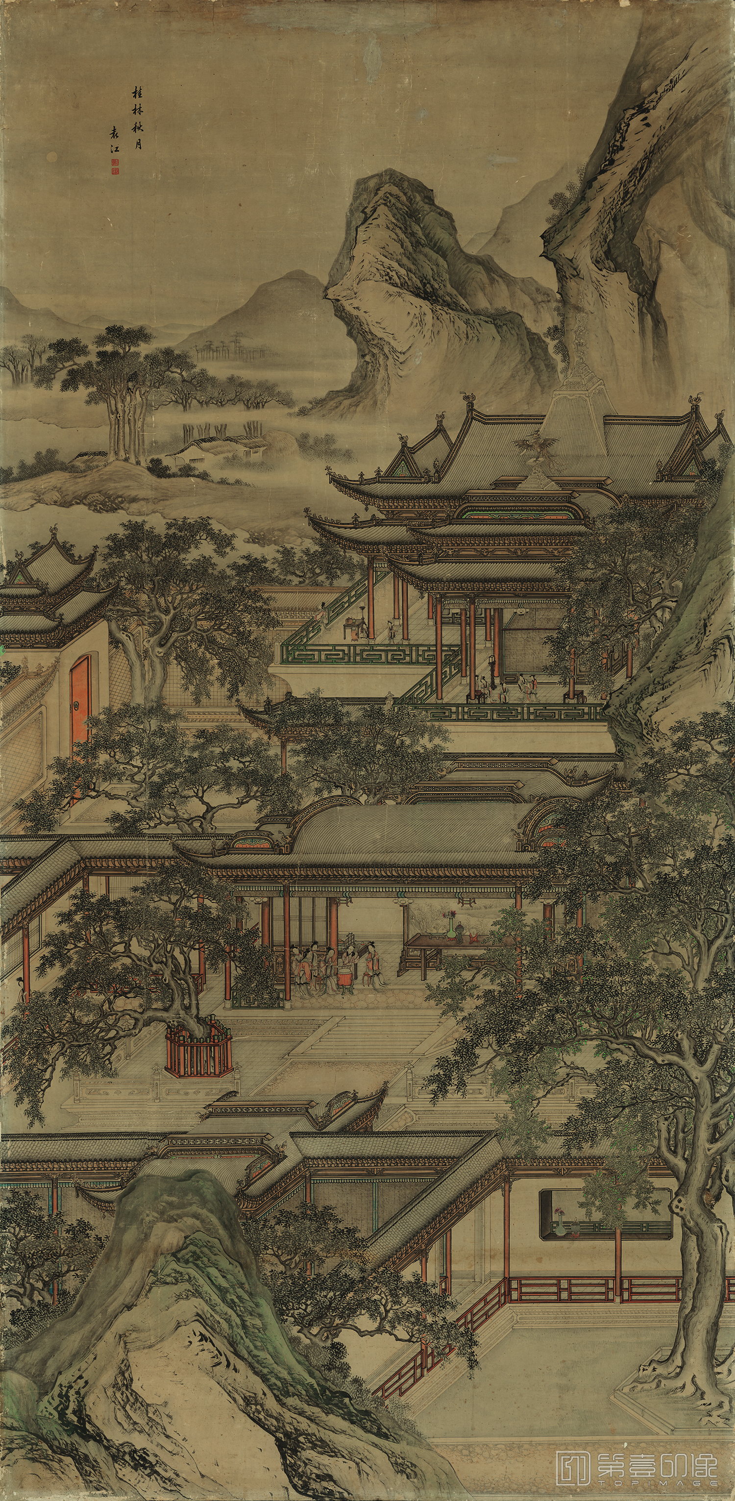 国画-桂林秋月