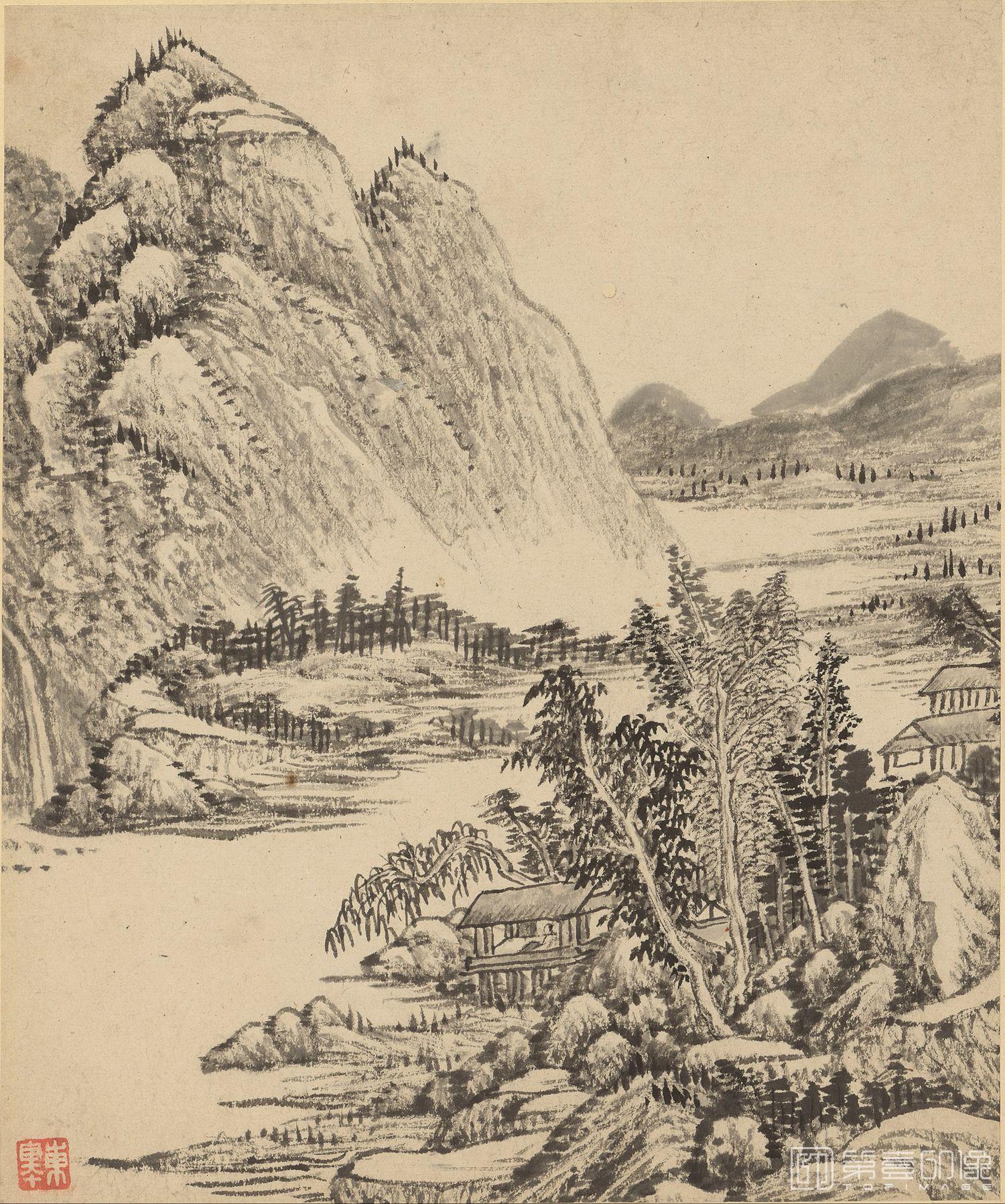 国画-山水册页-001