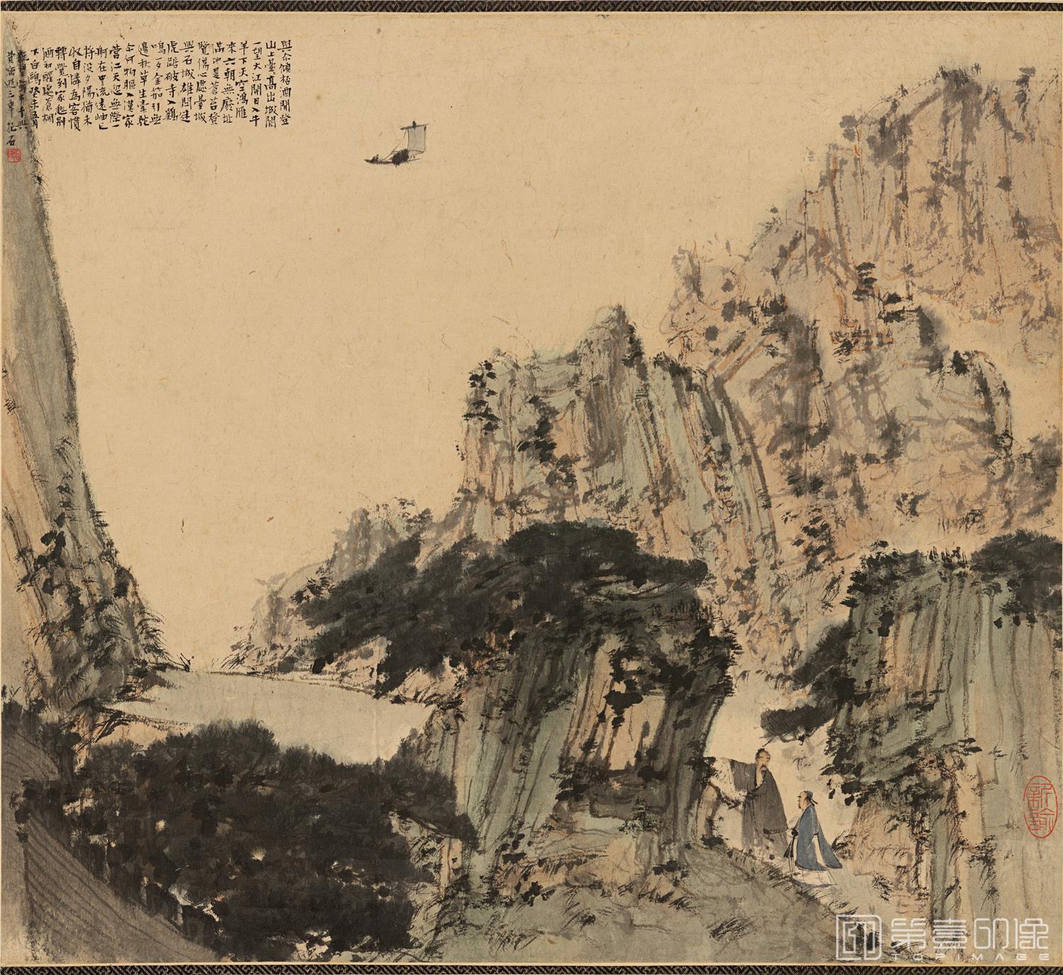 国画-龚贤诗意