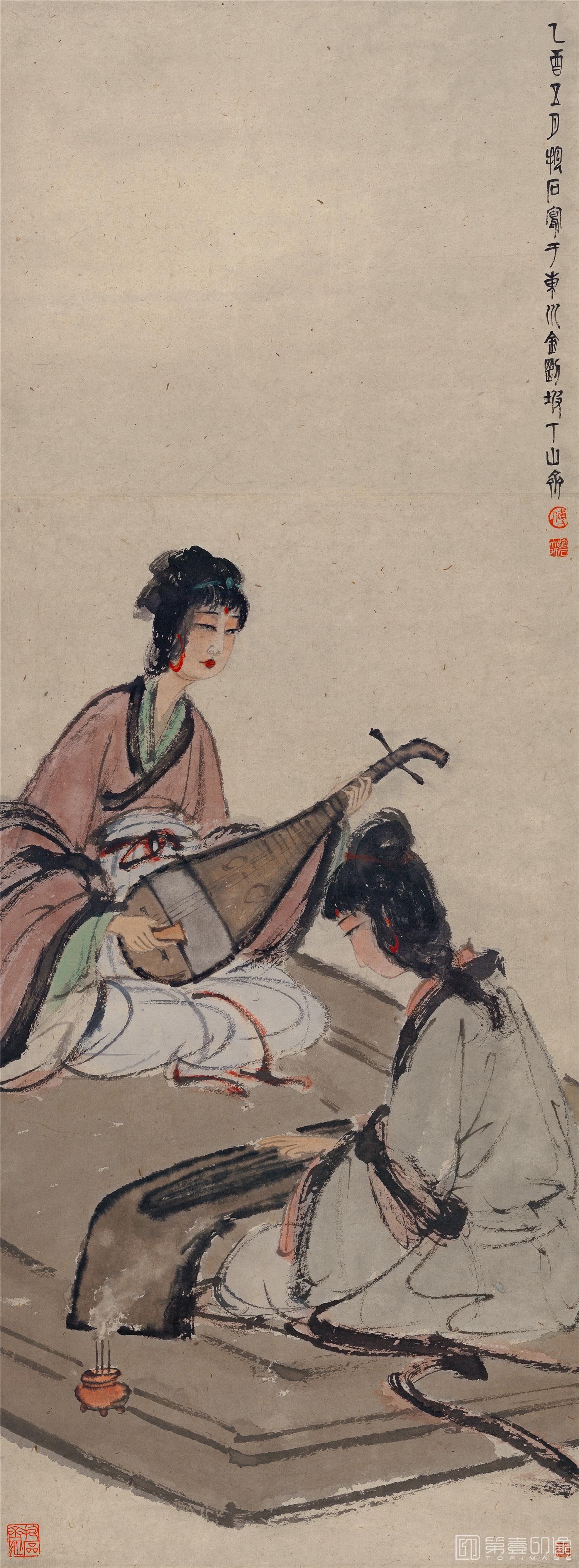 国画-拔阮图-397×1075