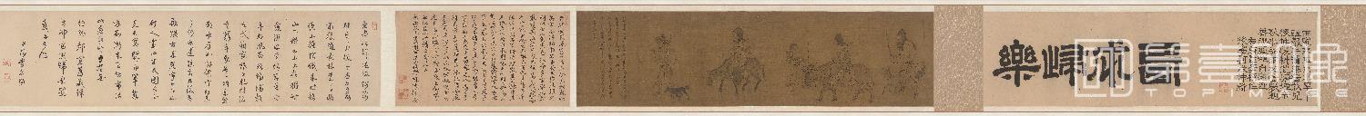 国画-西成归乐图卷绢本-27.2x101.5