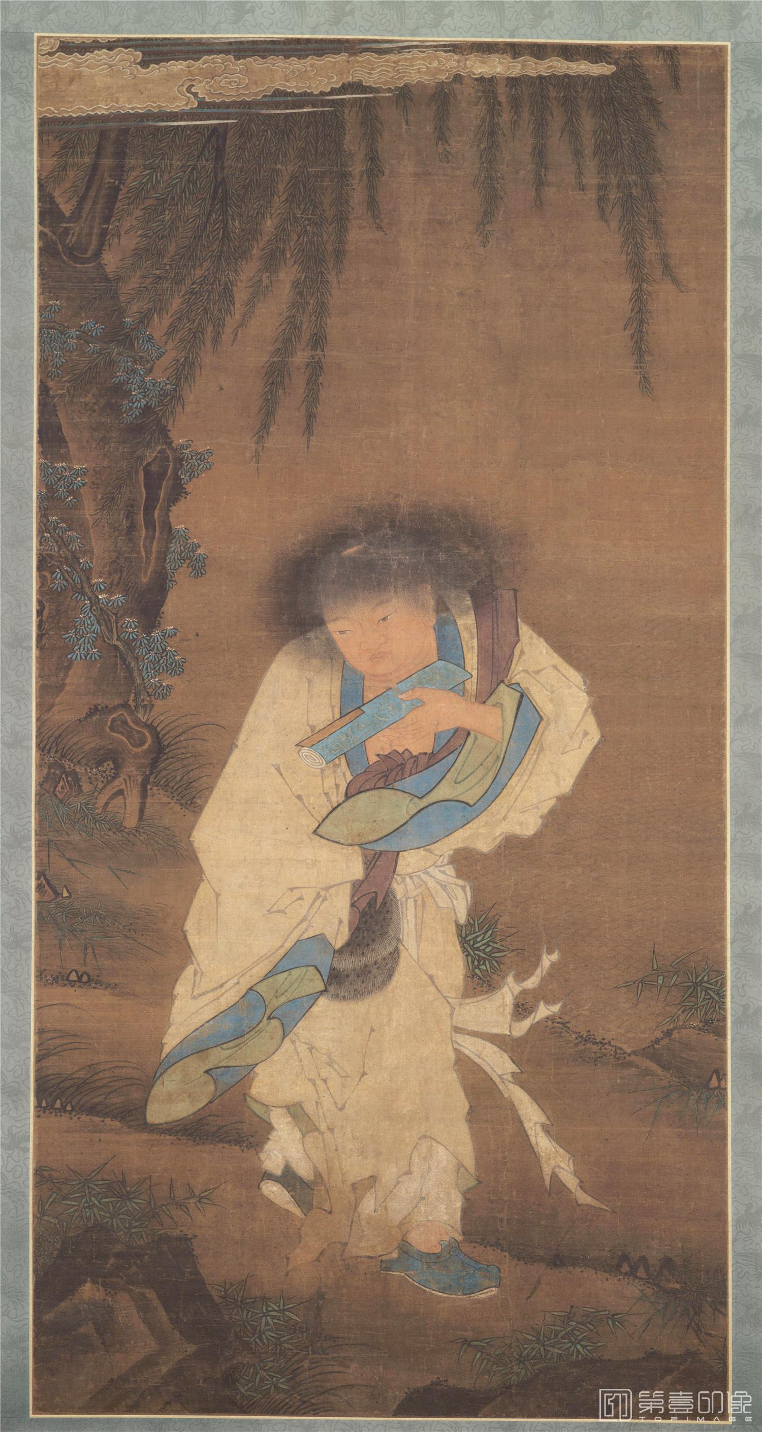 国画-寒山舍得图轴纸本-1435×718cm