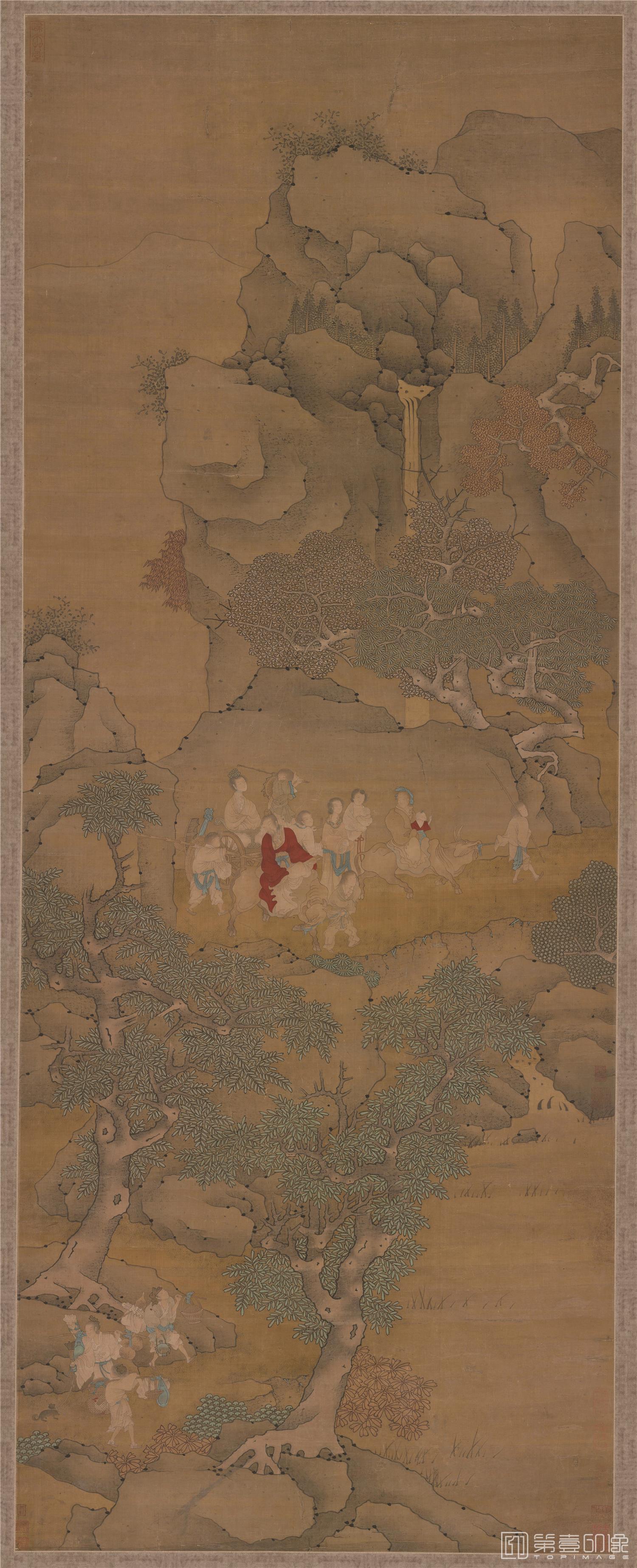 国画-许旌阳飞升图轴绢本-2682×66cm