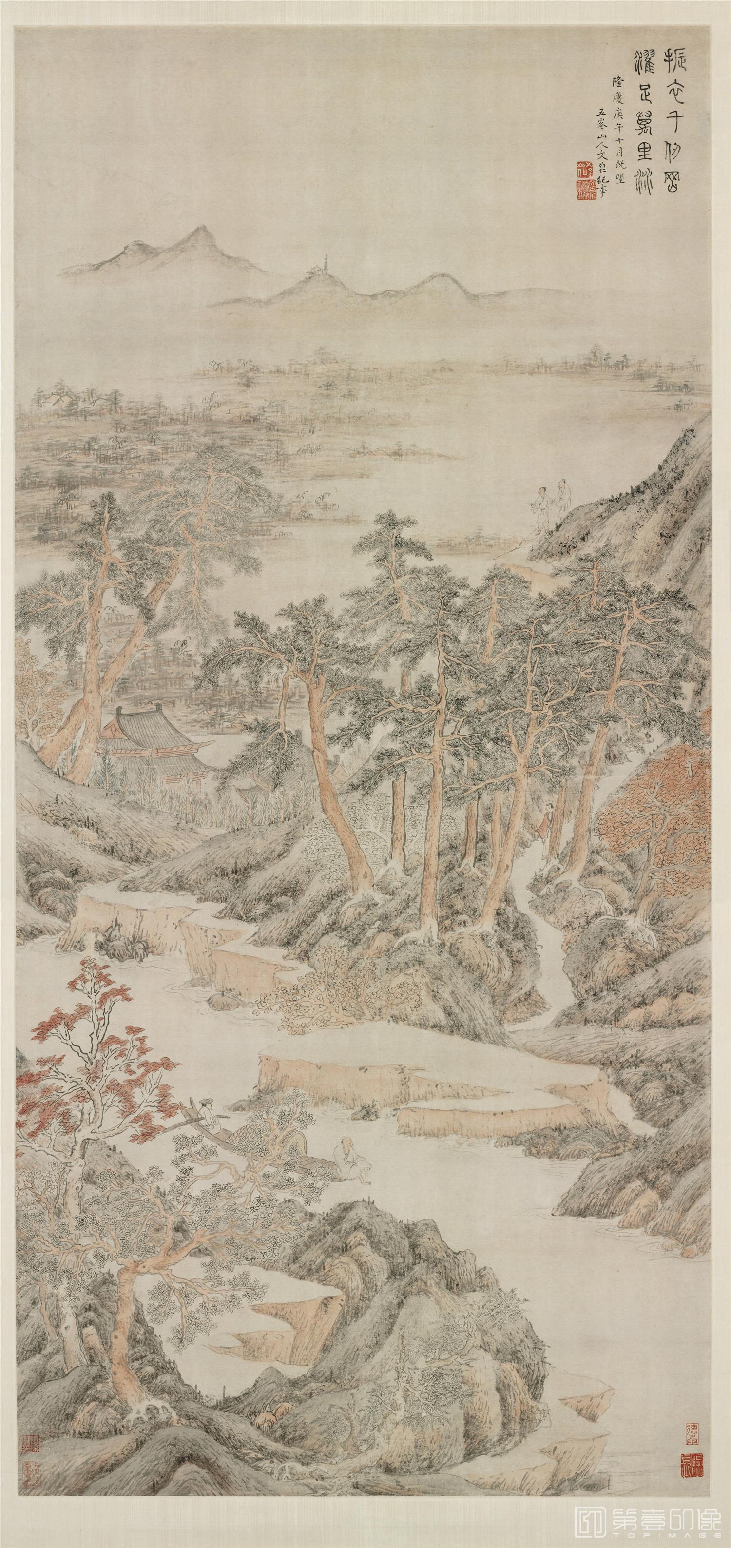 国画-松风图立轴纸本-67×31cm