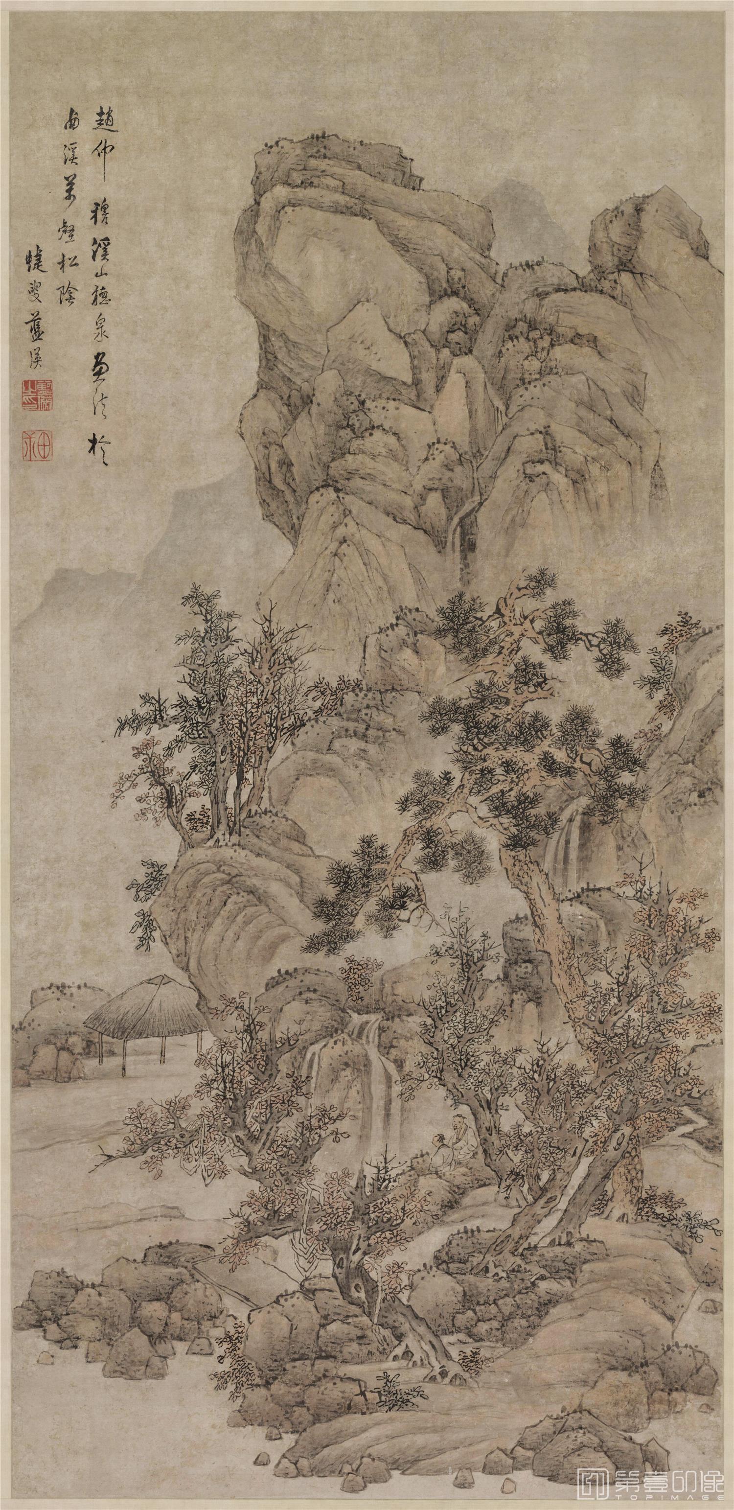 国画-万壑松阴图轴纸本-1524×733cm