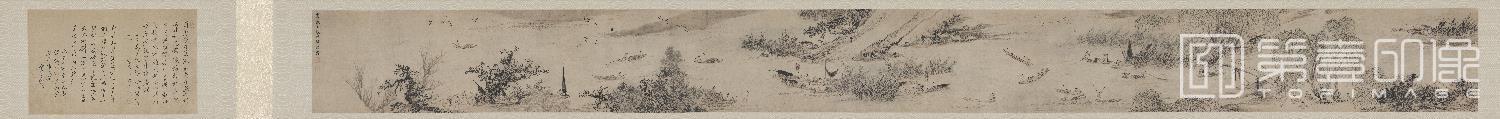国画-桃花源图卷纸本-37×9894