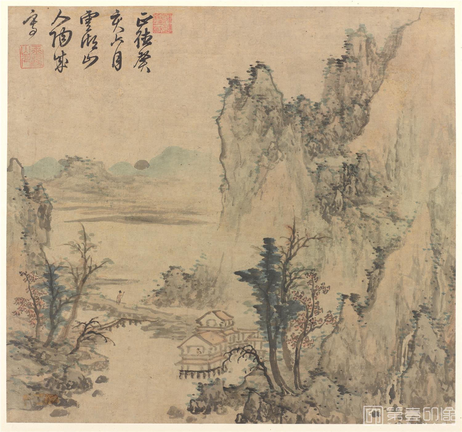 国画-山水图页纸本-73×596