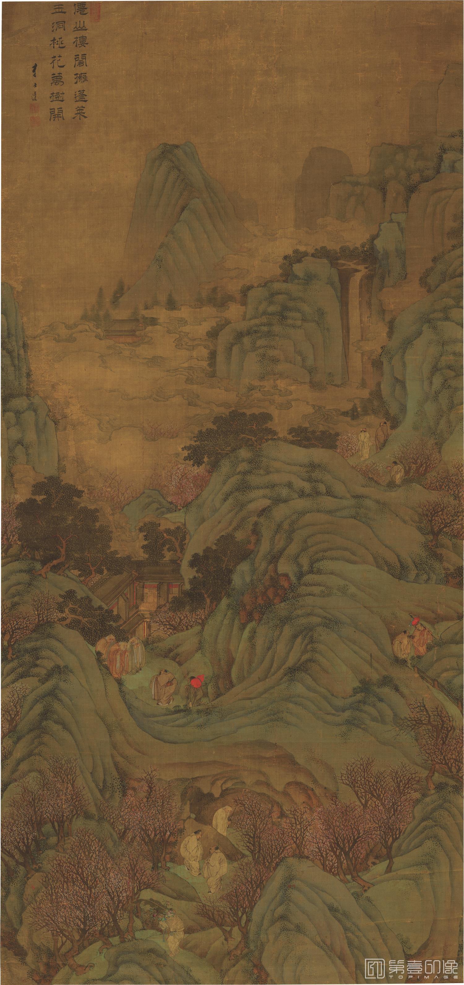 国画-仙山楼阁图轴-78×167