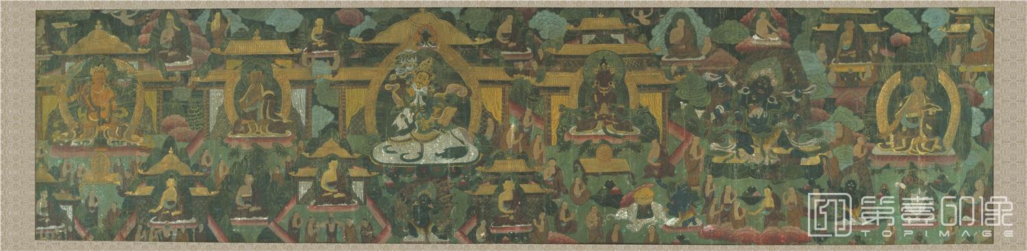 水彩画-长卷绢本-173×42-4
