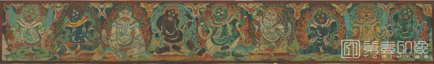 水彩画-长卷绢本-285×42-3