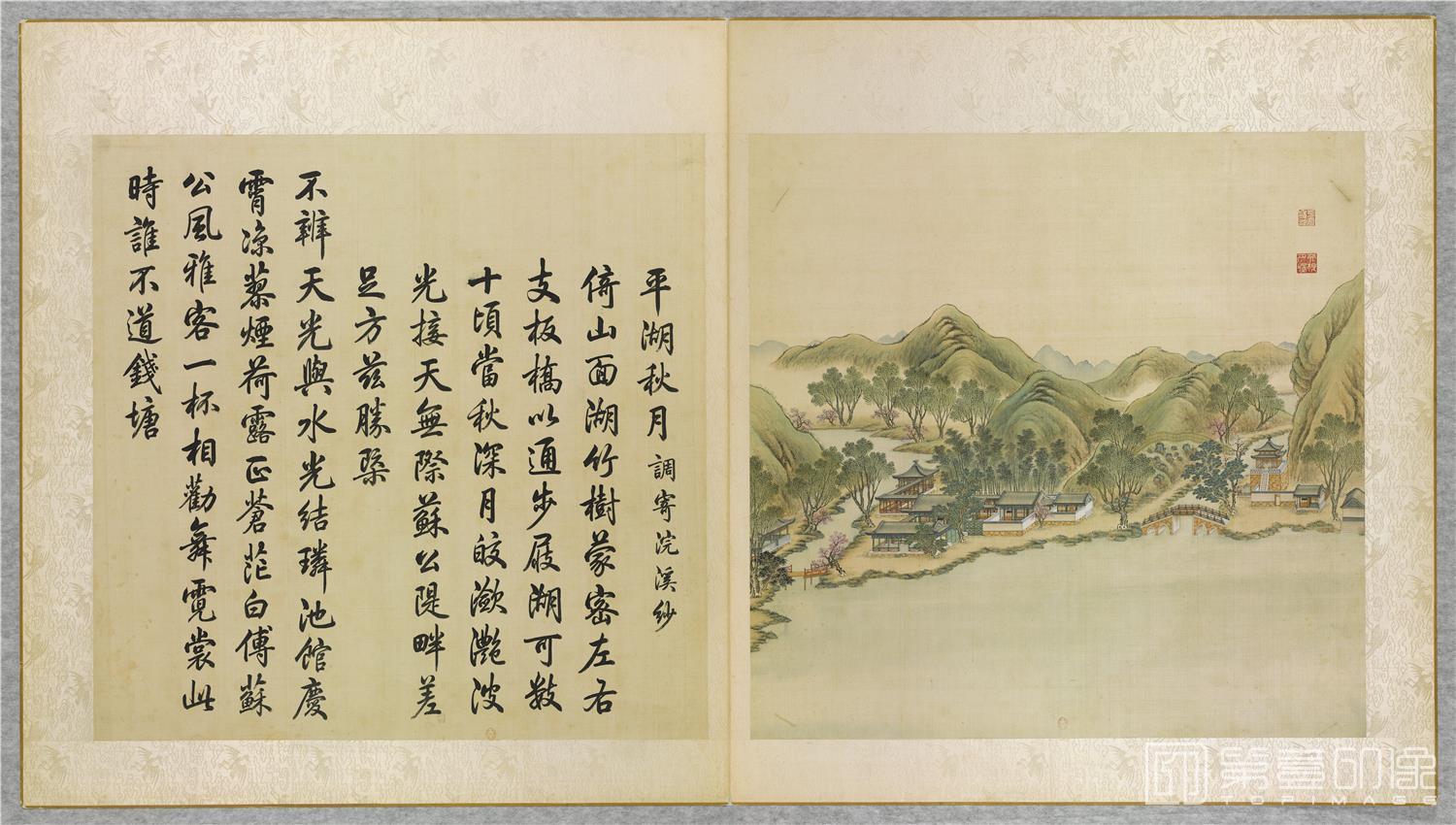 国画-平湖秋月