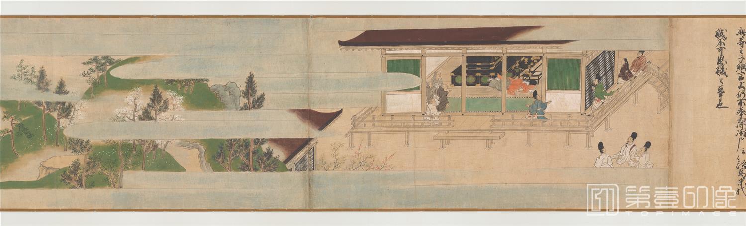 国画-室町时期-枧峰寺图卷 (下)-34x1110cm-分段-07