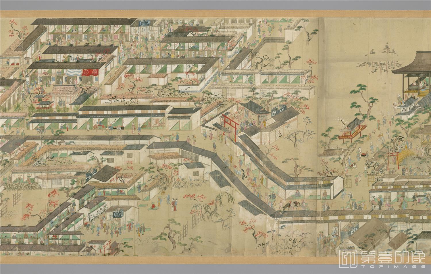 国画-往古风俗画绘卷纸本-54x425cm-分段-04