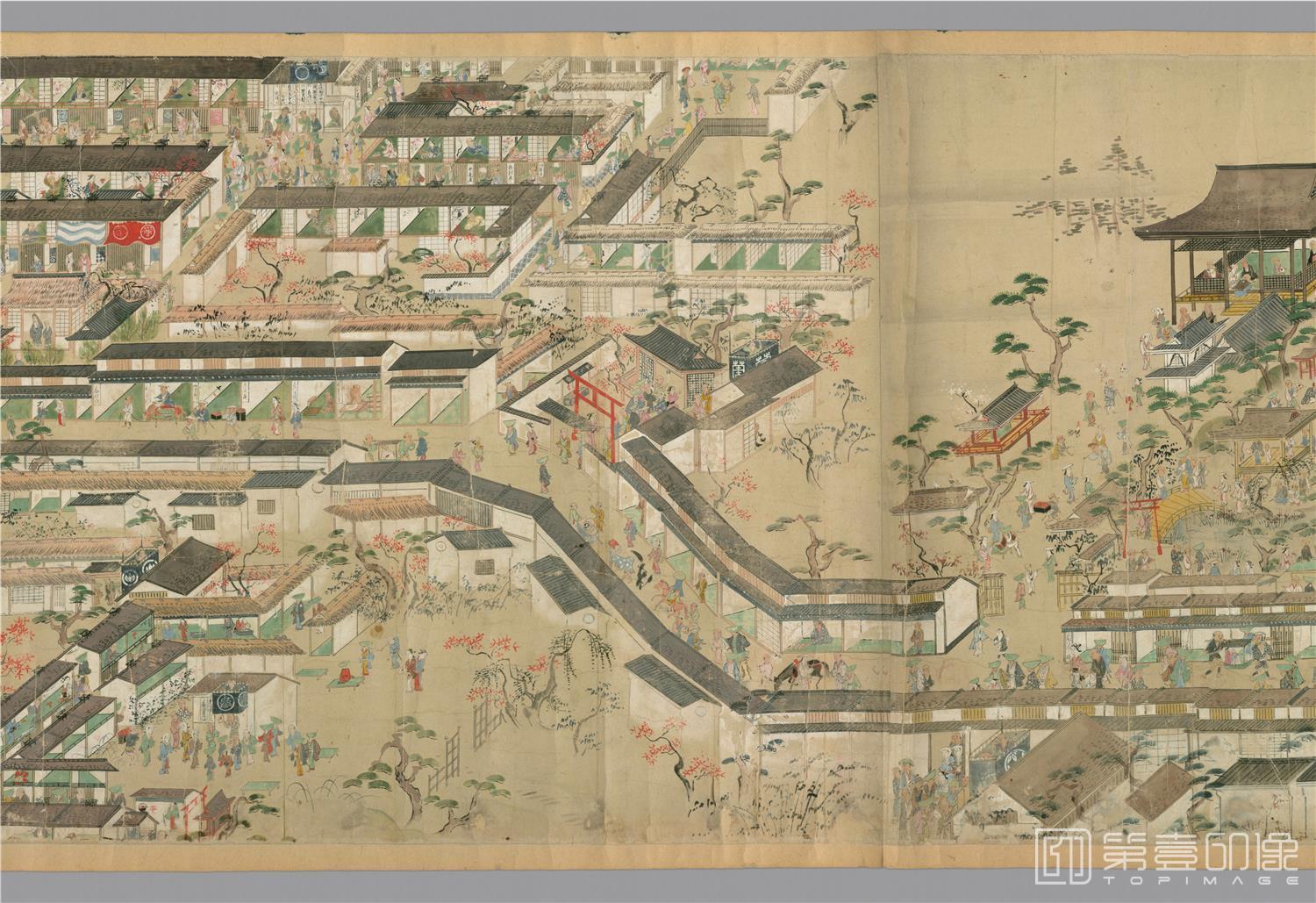 国画-往古风俗画绘卷纸本-60x440cm-分段-04