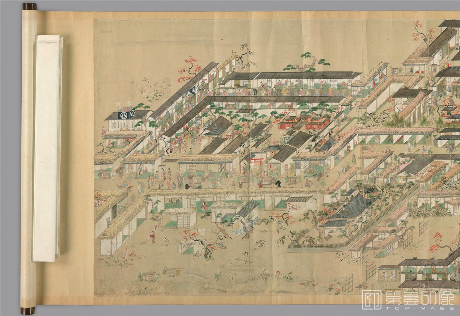 国画-往古风俗画绘卷纸本-60x440cm-分段-05