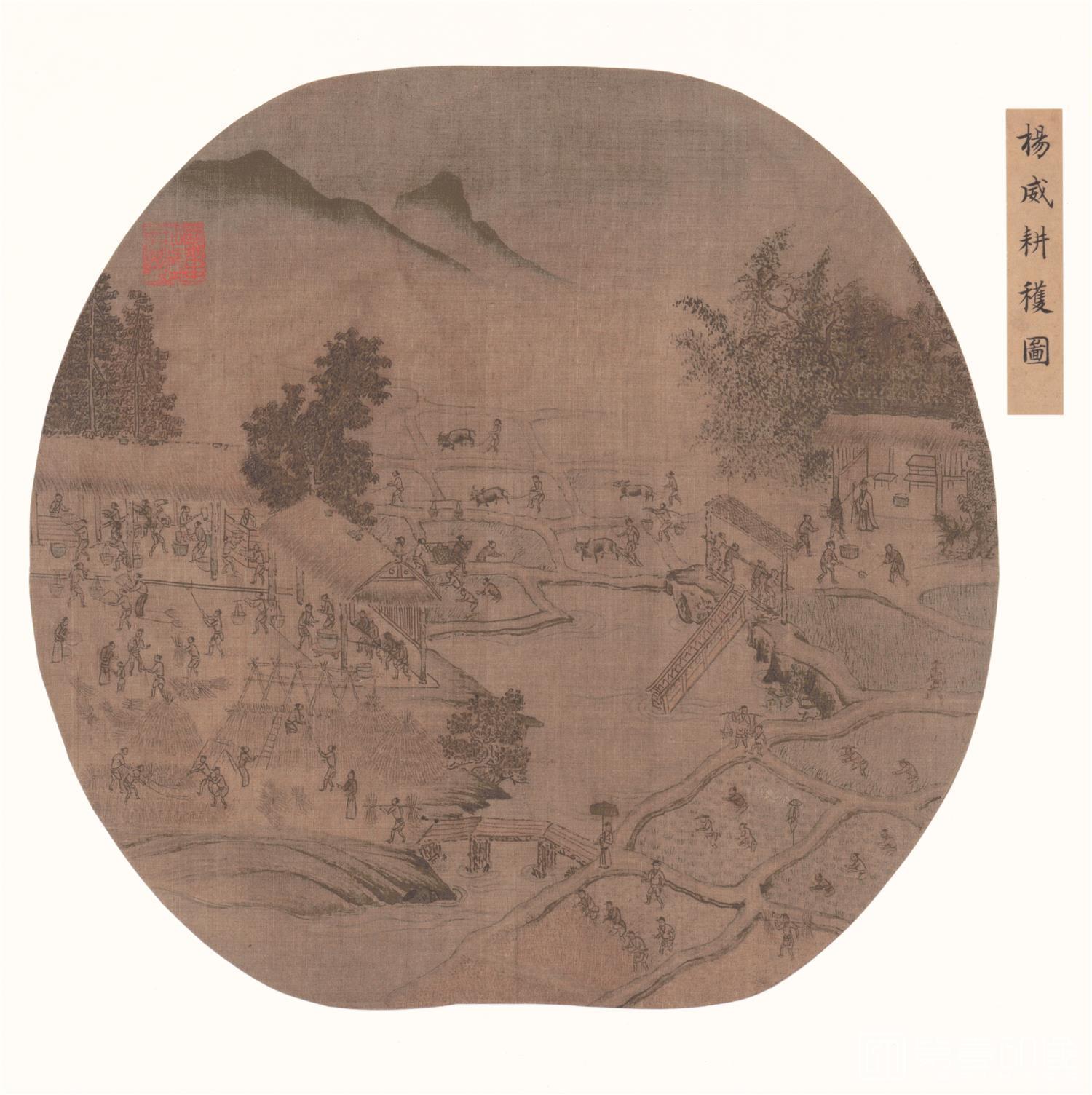 国画-耕地图