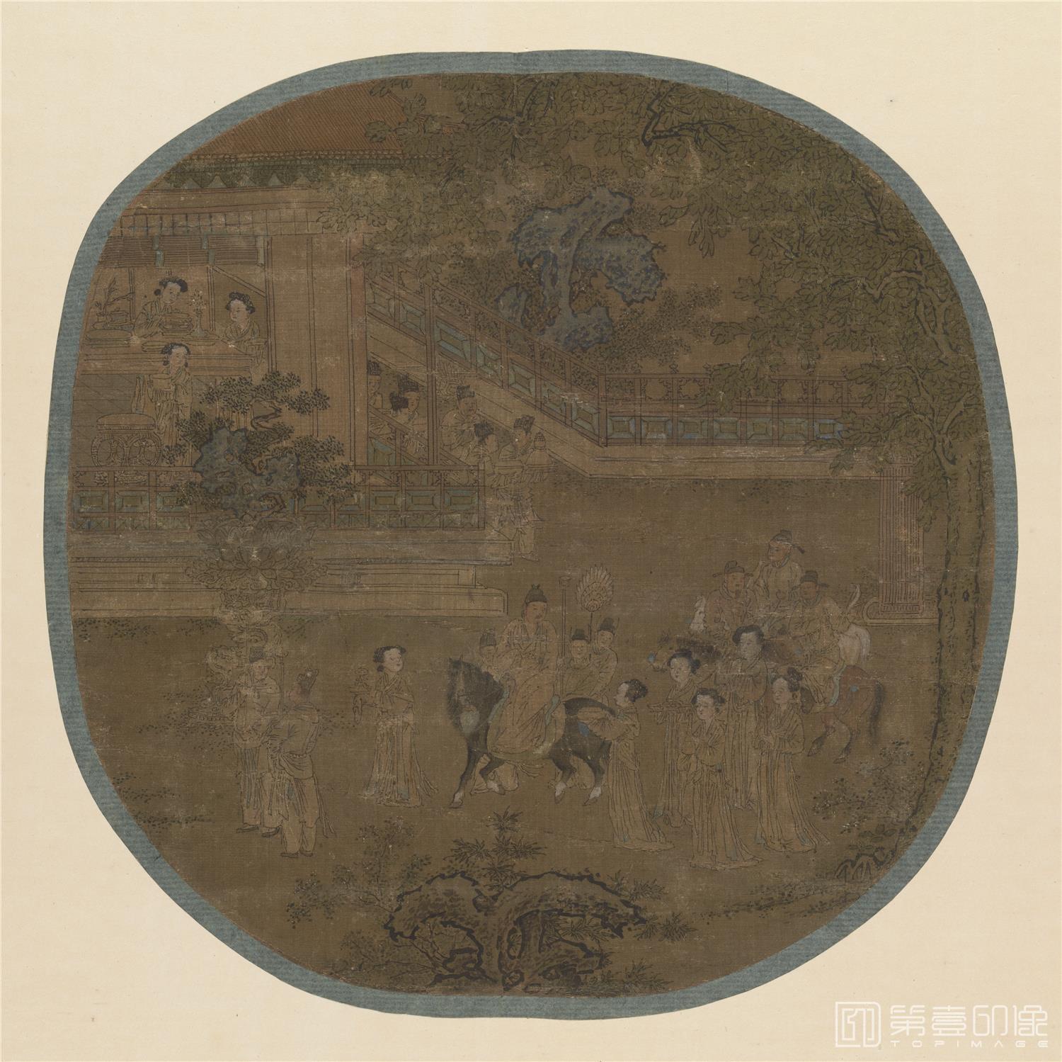 国画-马人形图