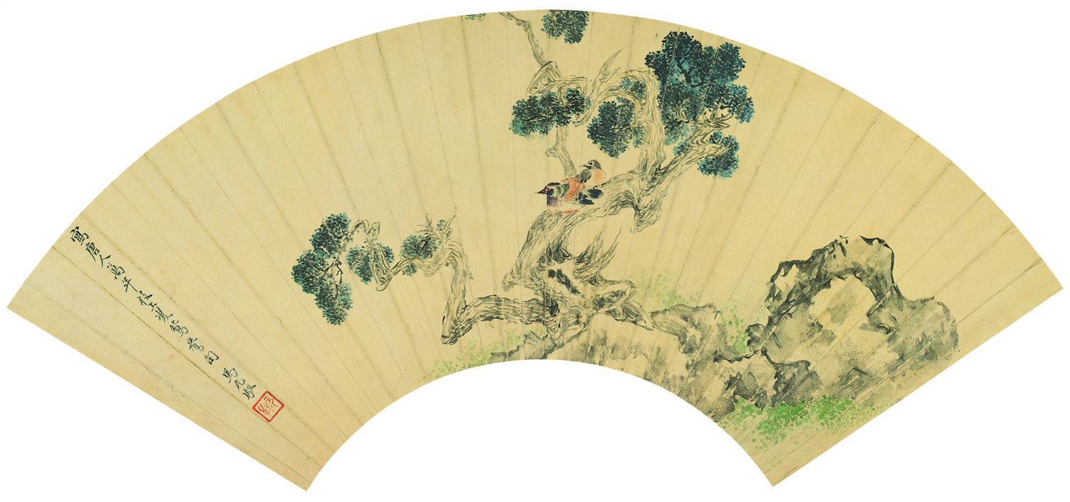 国画-花鸟扇面-63X35cm-03