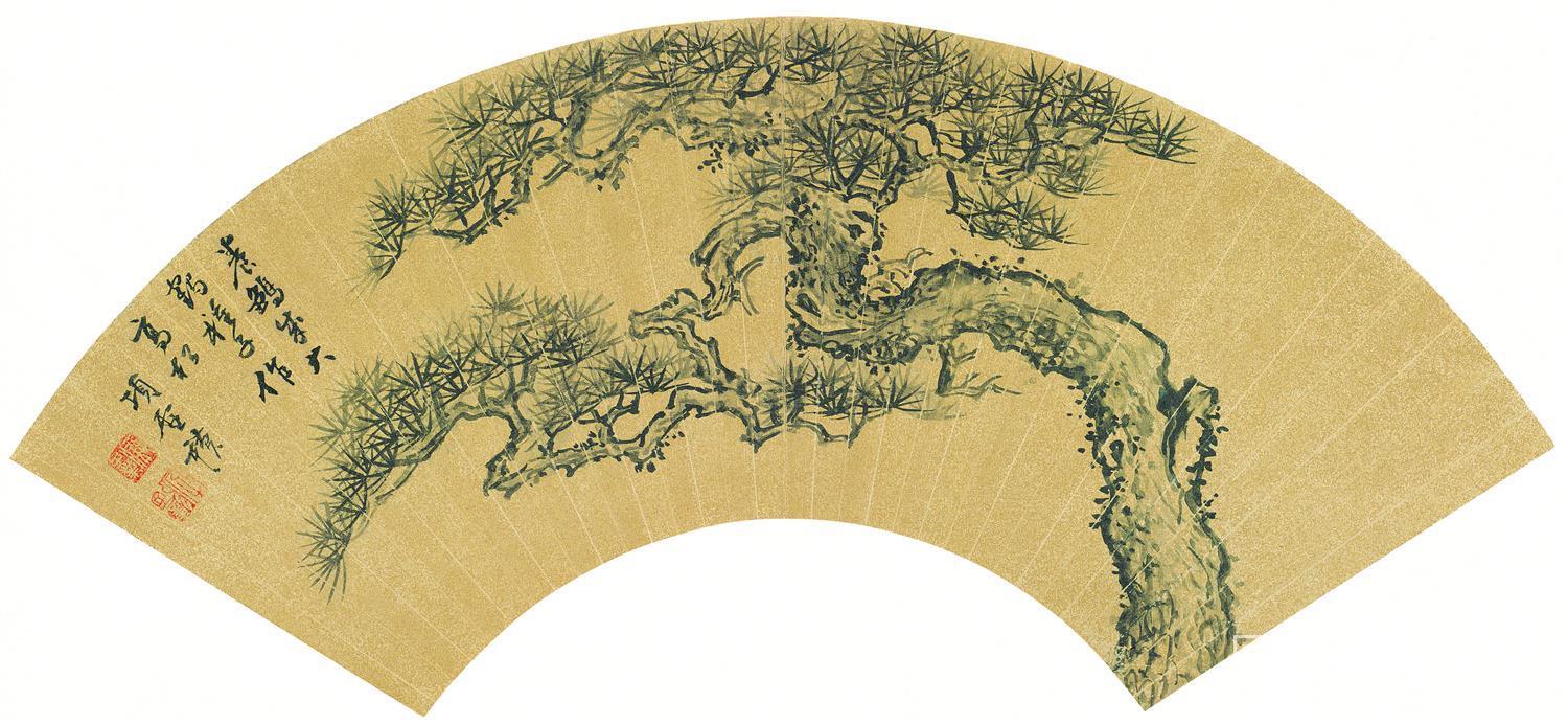 国画-花鸟扇面-63X35cm-05
