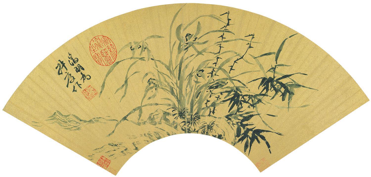 国画-花鸟扇面-63X35cm-07