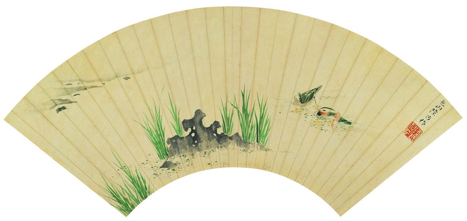 国画-花鸟扇面-63X35cm-08