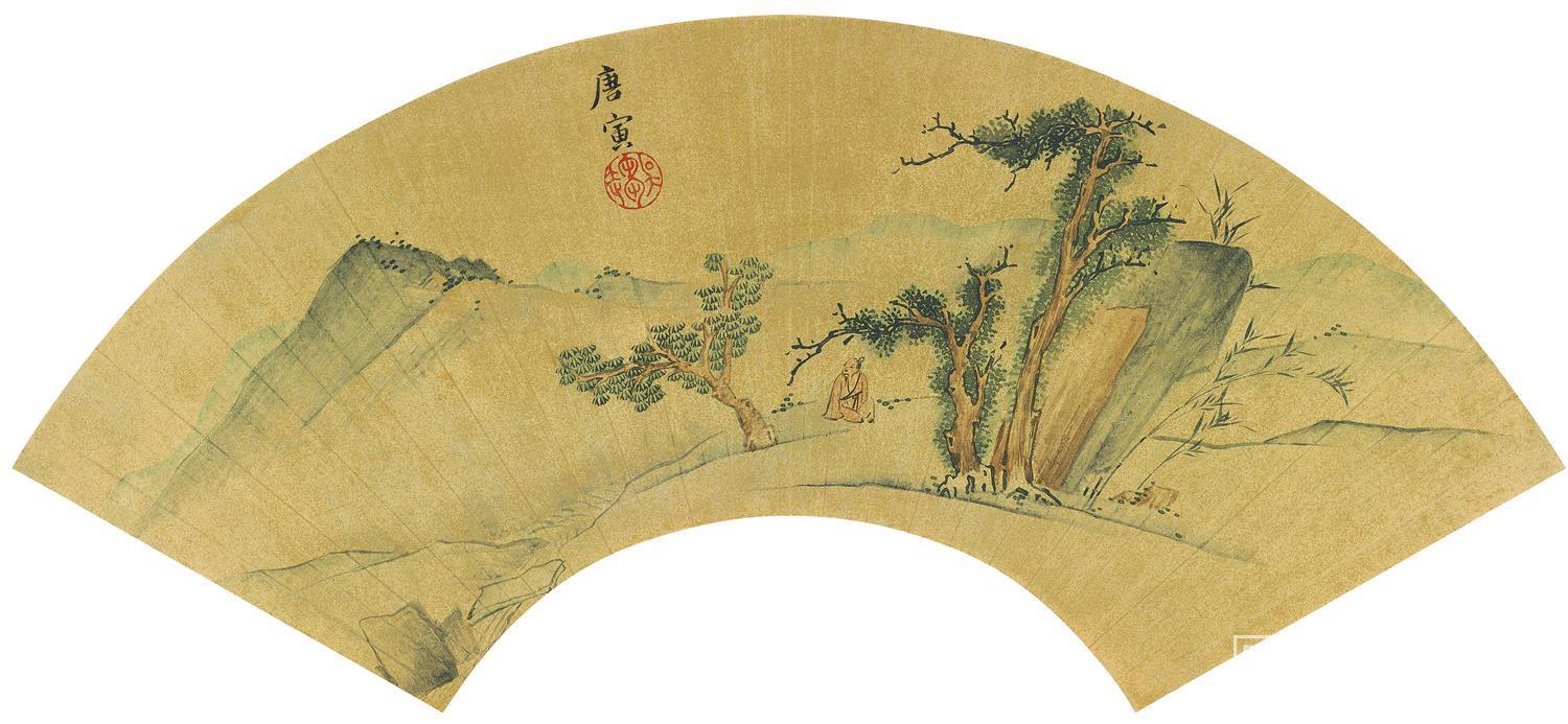 国画-花鸟扇面-63X35cm-01