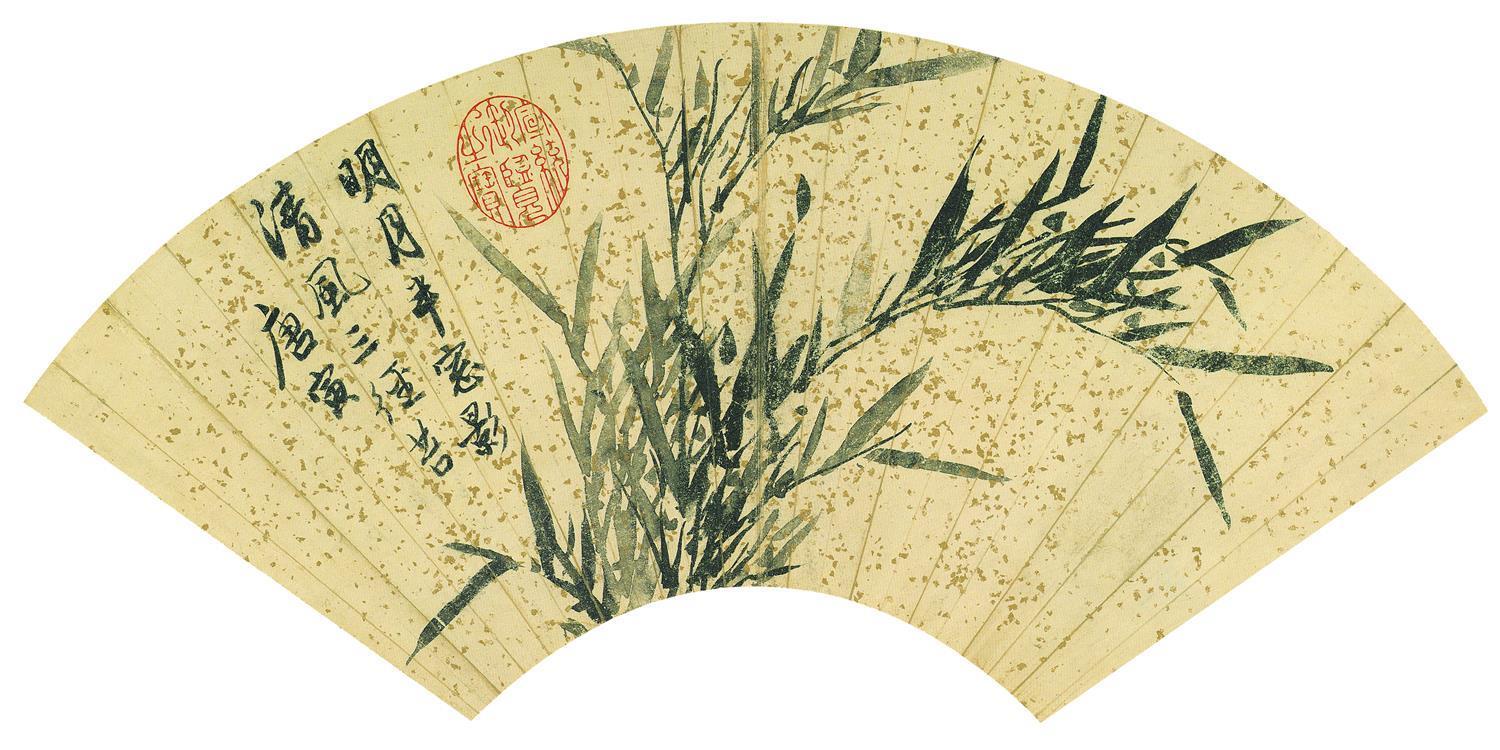 国画-花鸟扇面-63X35cm-13