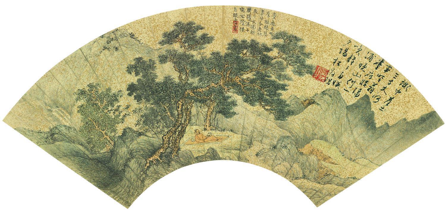 国画-花鸟扇面-63X35cm-15