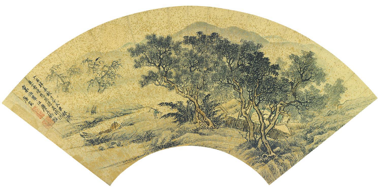 国画-花鸟扇面-63X35cm-17