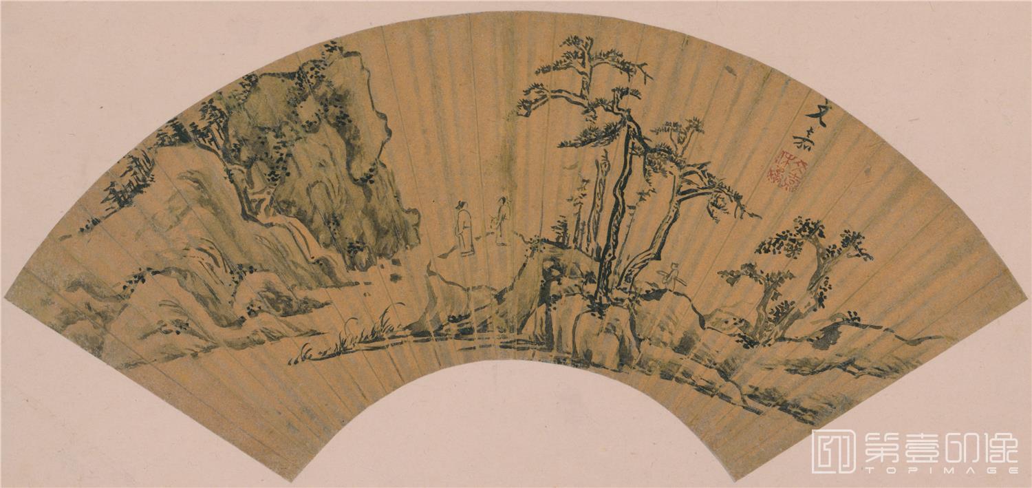 国画-山水图-46x21.7cm