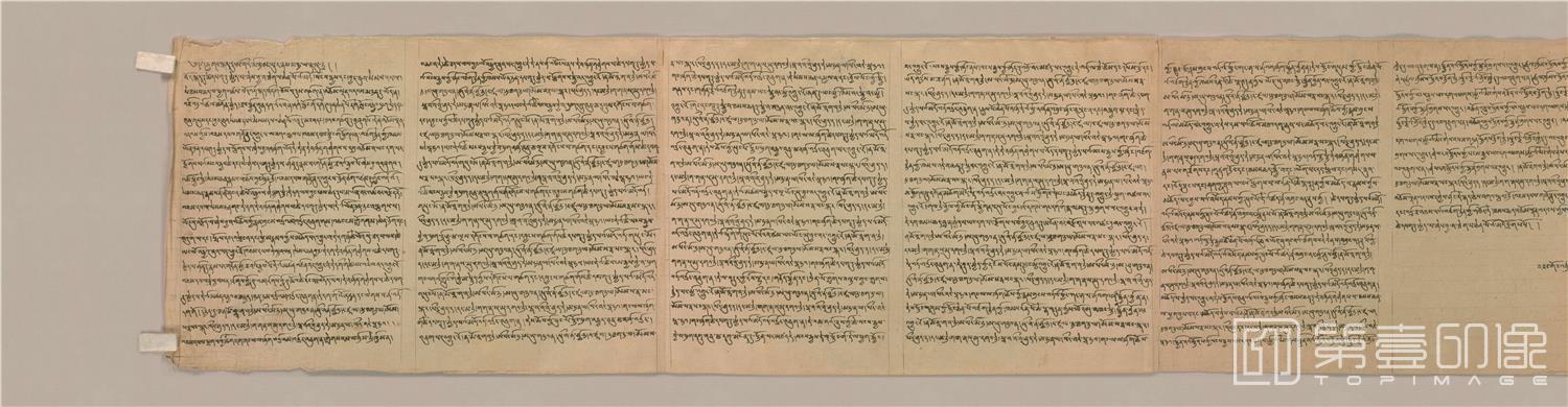 书法-敦煌莫高窟遗书-日藏-西藏文字写经写1卷-35x587cm-分段-04