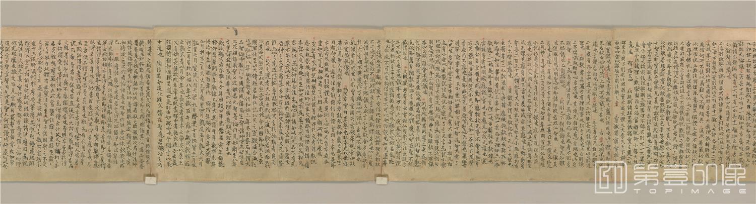 书法-敦煌莫高窟遗书-日藏-浄名经关中釈抄卷上道液撰集写1卷-35x1499cm-分段-05