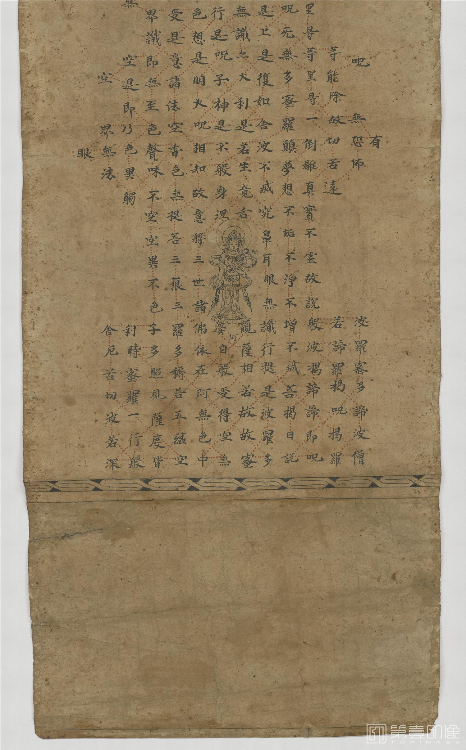 书法-敦煌莫高窟-遗书-写经-佛说帝释般若波罗蜜多心经手稿-99.1×29.4cm-分段-02