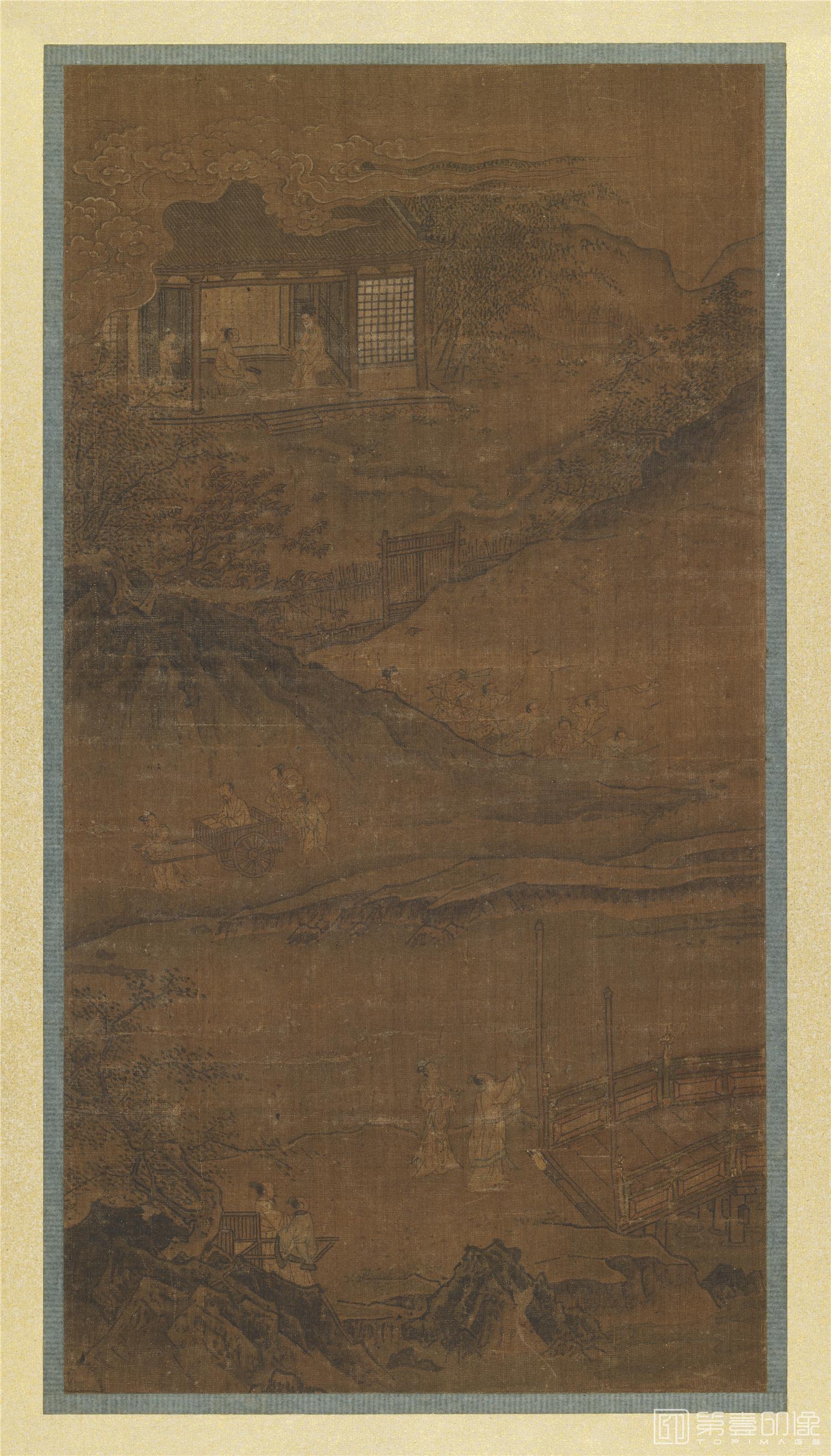 国画-山水人形图