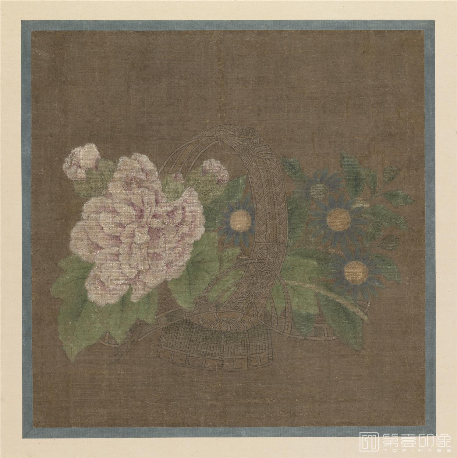 国画-花篮图