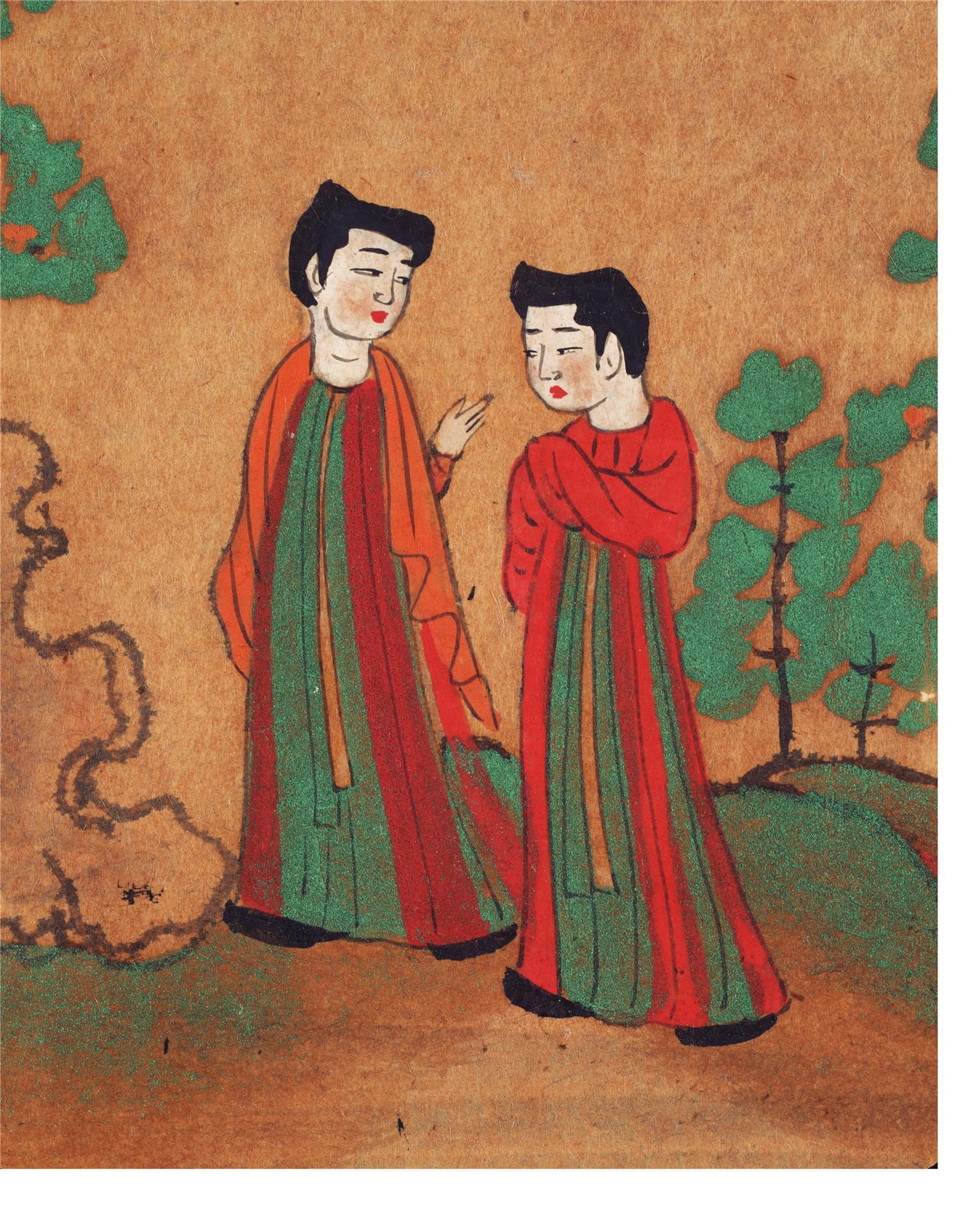 水彩画-日本奈良时代-绘因果经图卷纸本 (奈良)-分段-02