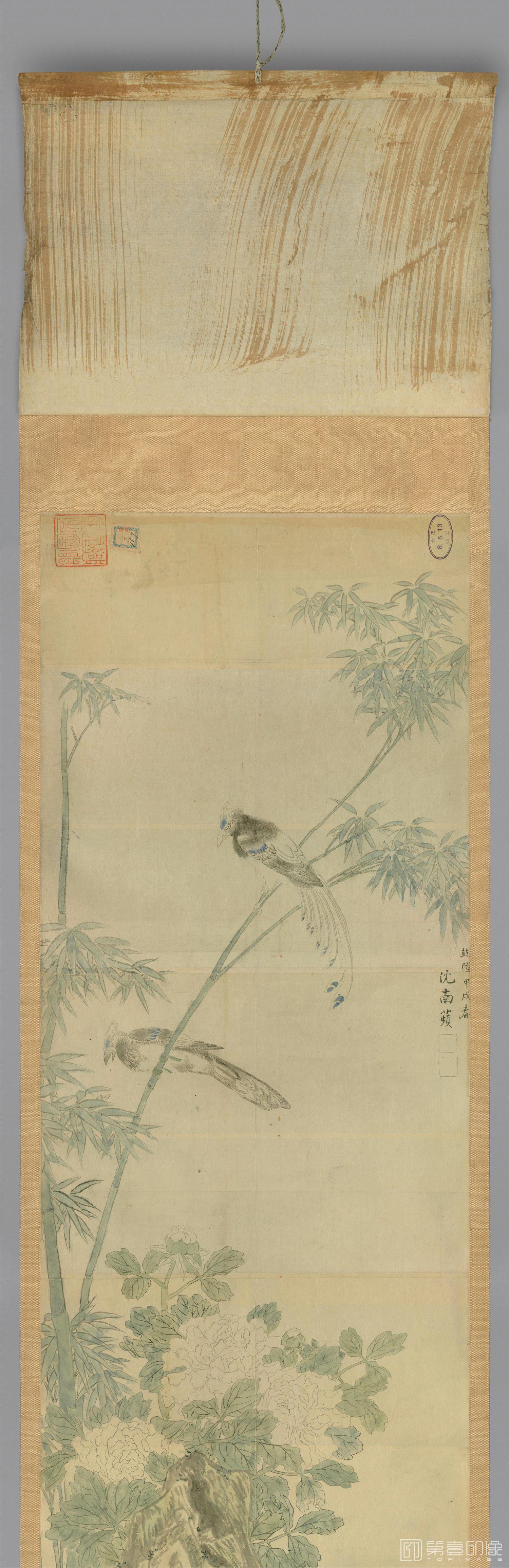 水彩画-日本-明清古画动物山水粉本图卷纸本-38x1510cm-分段-01