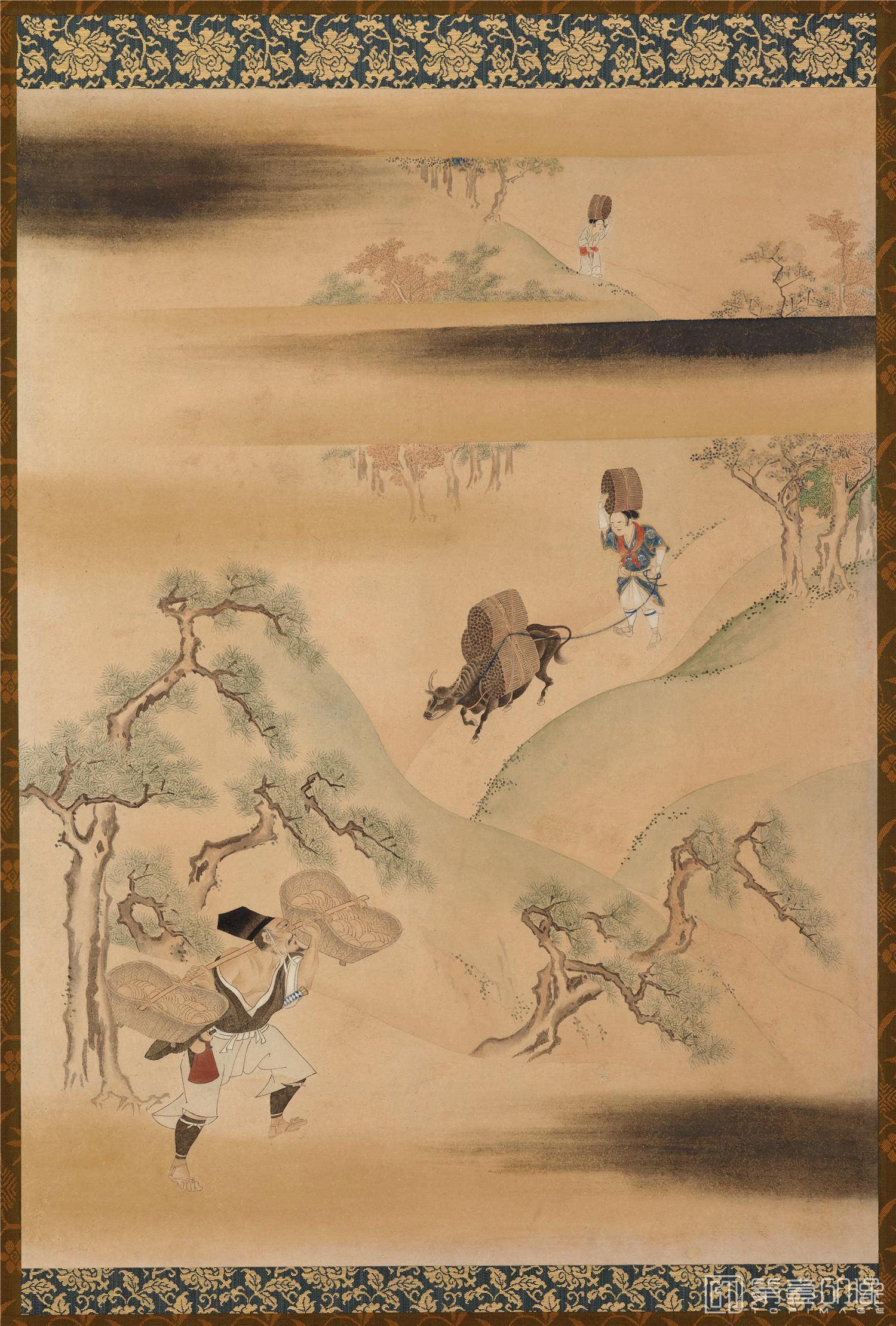 水彩画-日本-江户早期-工笔画册-54x39.4cm-07