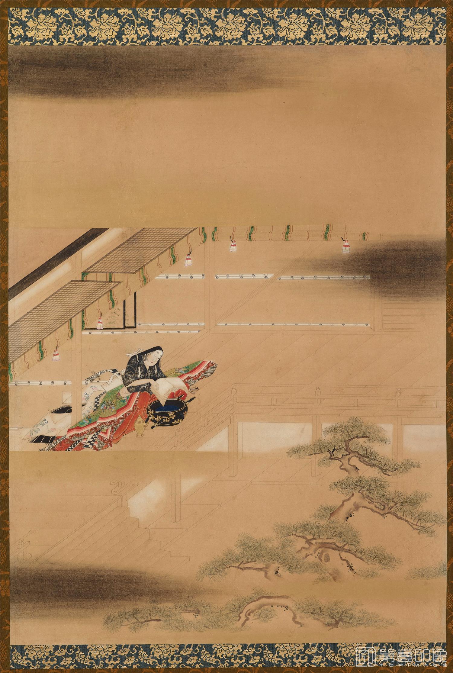 水彩画-日本-江户早期-工笔画册-54x39.4cm-08