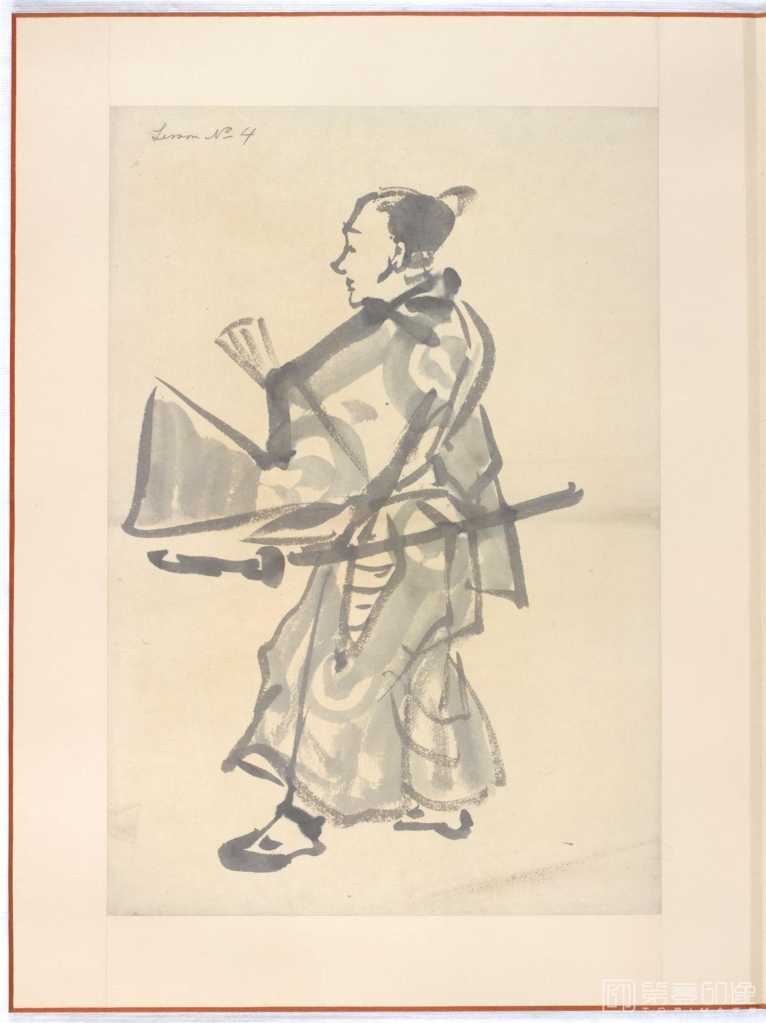 水彩画-日本-江户时代-杂画册-43.8x59.9cm-03