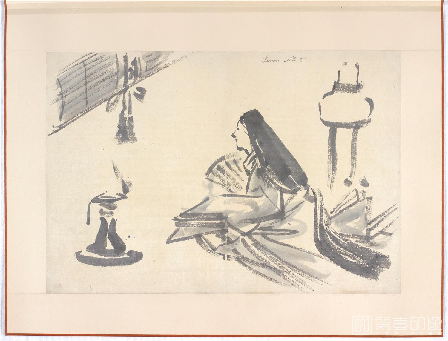 水彩画-日本-江户时代-杂画册-43.8x59.9cm-04
