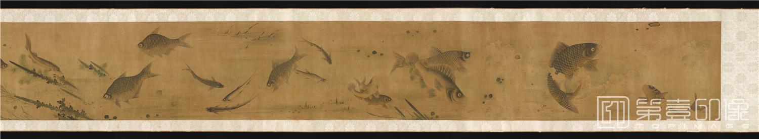国画-鱼乐图-39.9x713.1cm-画心-01