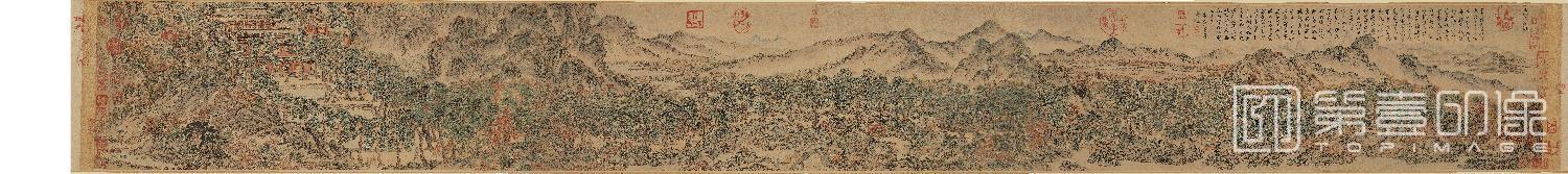 国画-太白山图卷-分段-01