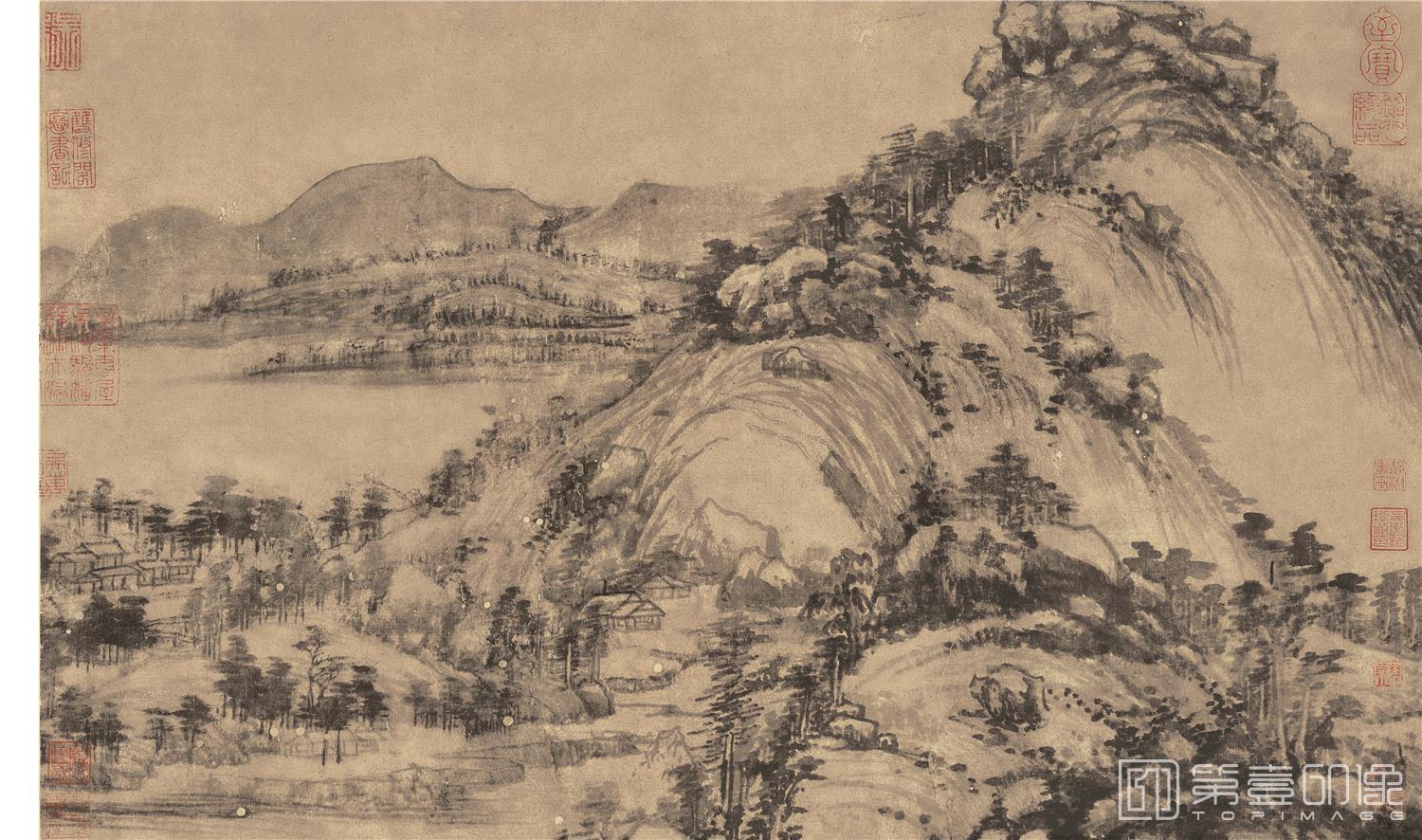 国画-富春山居图-分段-09