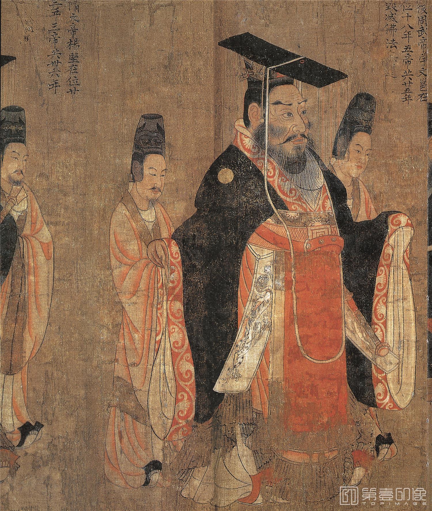 国画-历代帝王图-23X27.4cm-06