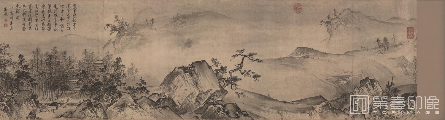 国画-溪山清远图-分段-01